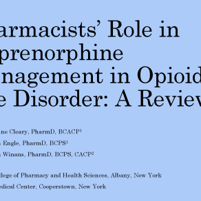 Pharmacists Role in Buprenorphine Management in Opioid Slide 1 PDF